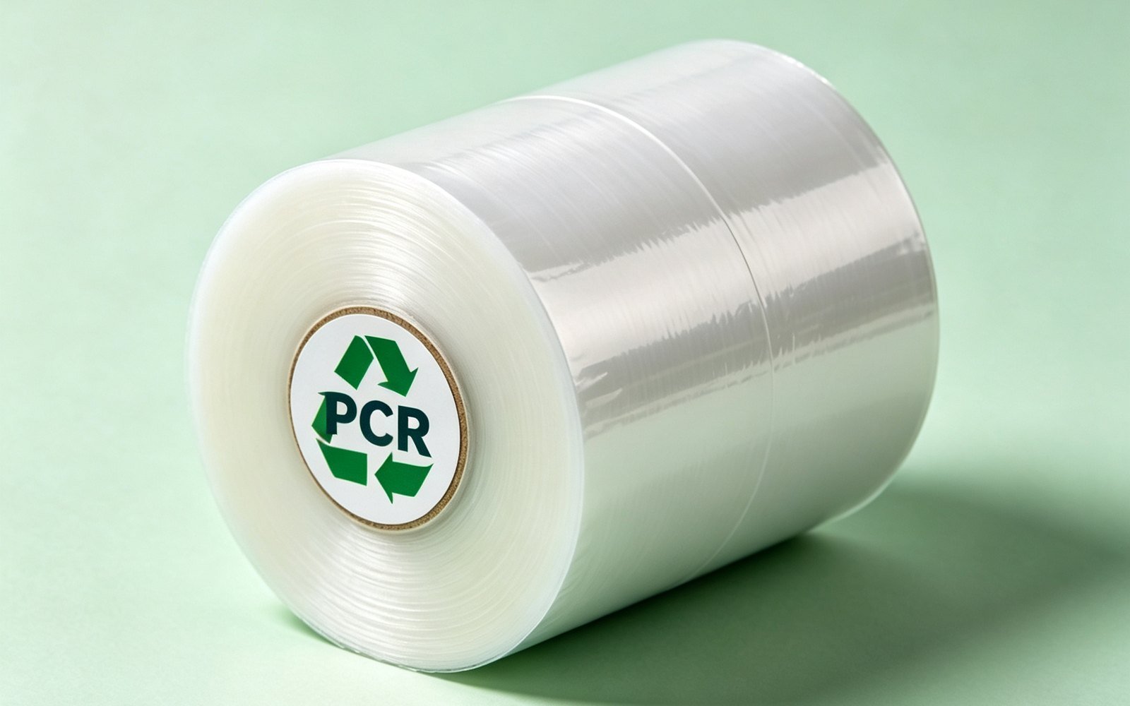 PCR recycled PE film roll